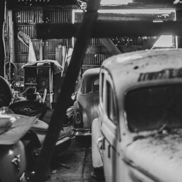 Photo Vintage car workshop